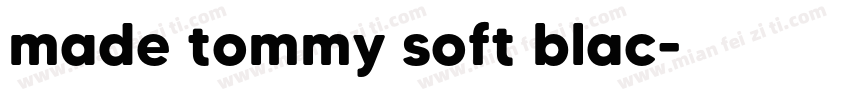 made tommy soft blac字体转换